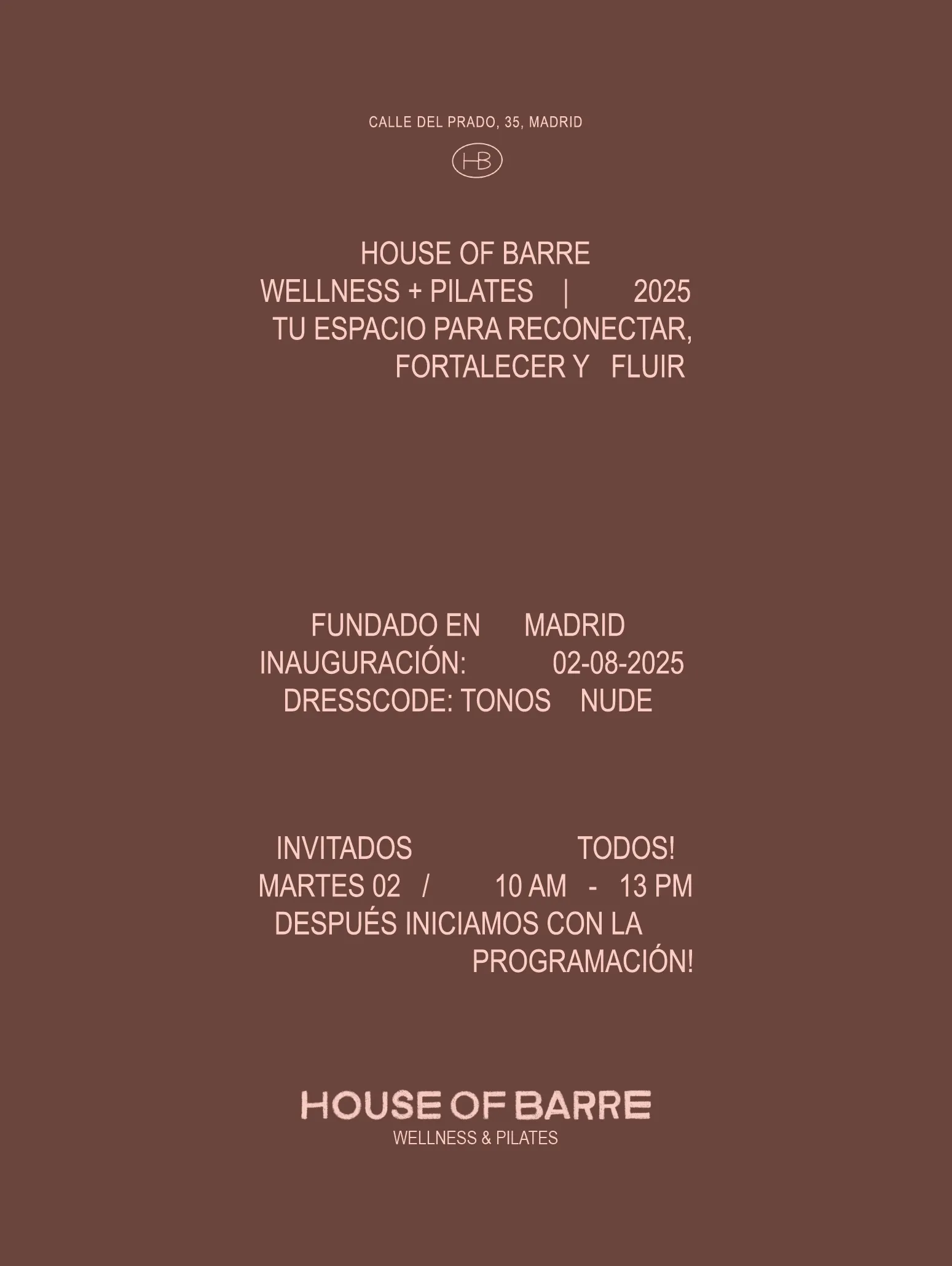 House of Barre targeta d'informació