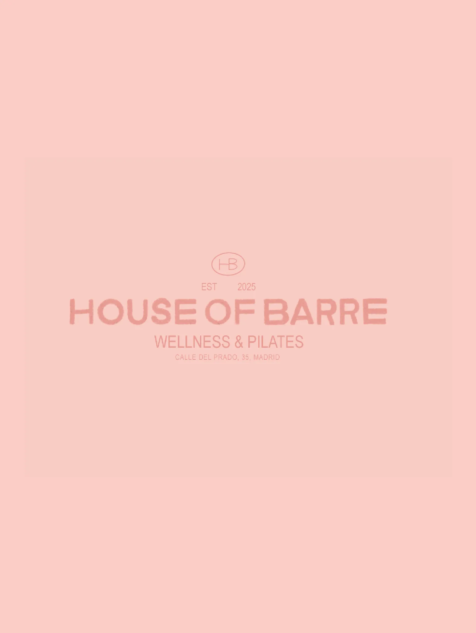 House of Barre logotip sobre rosa