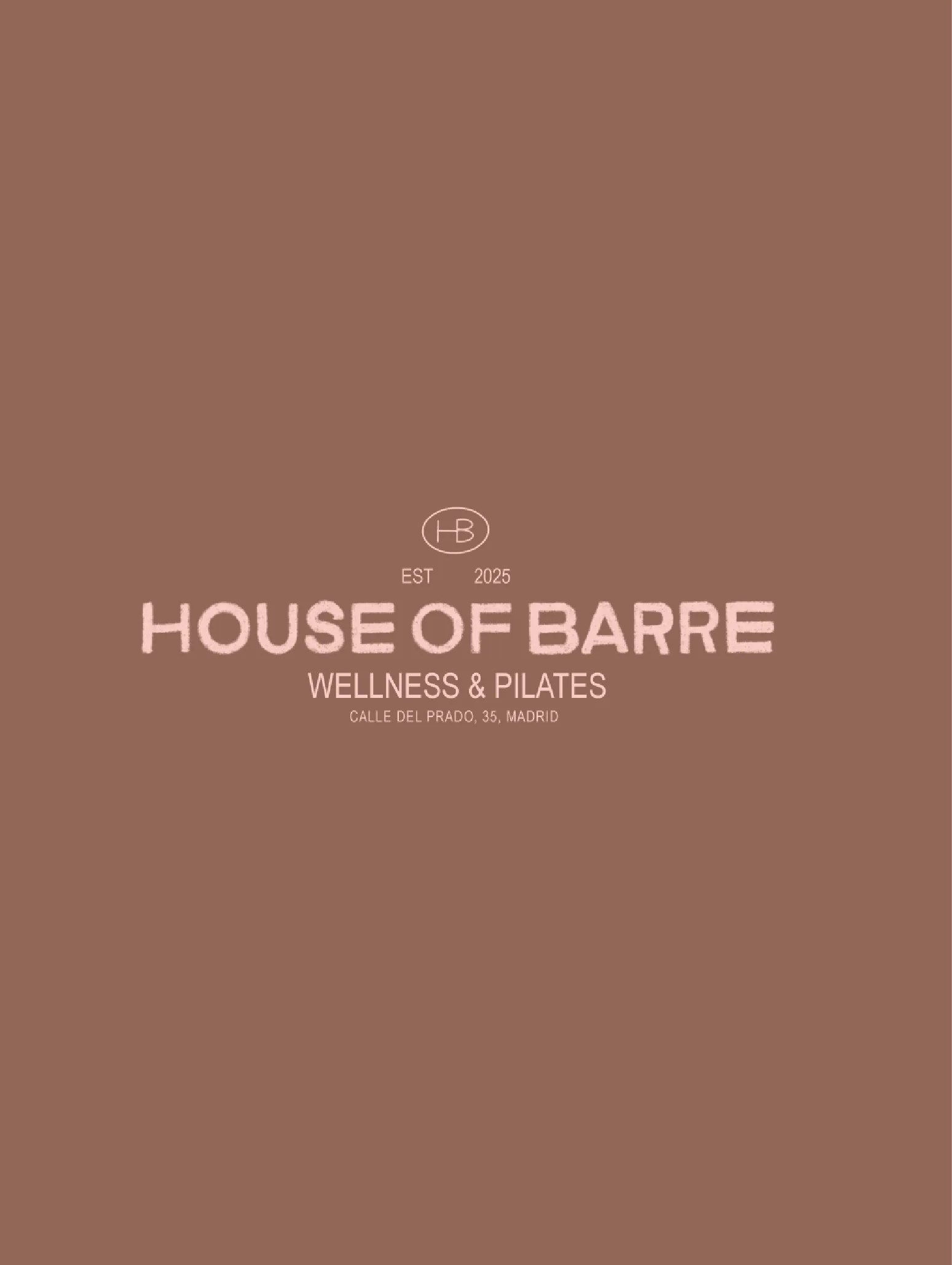 House of Barre logotip sobre marró
