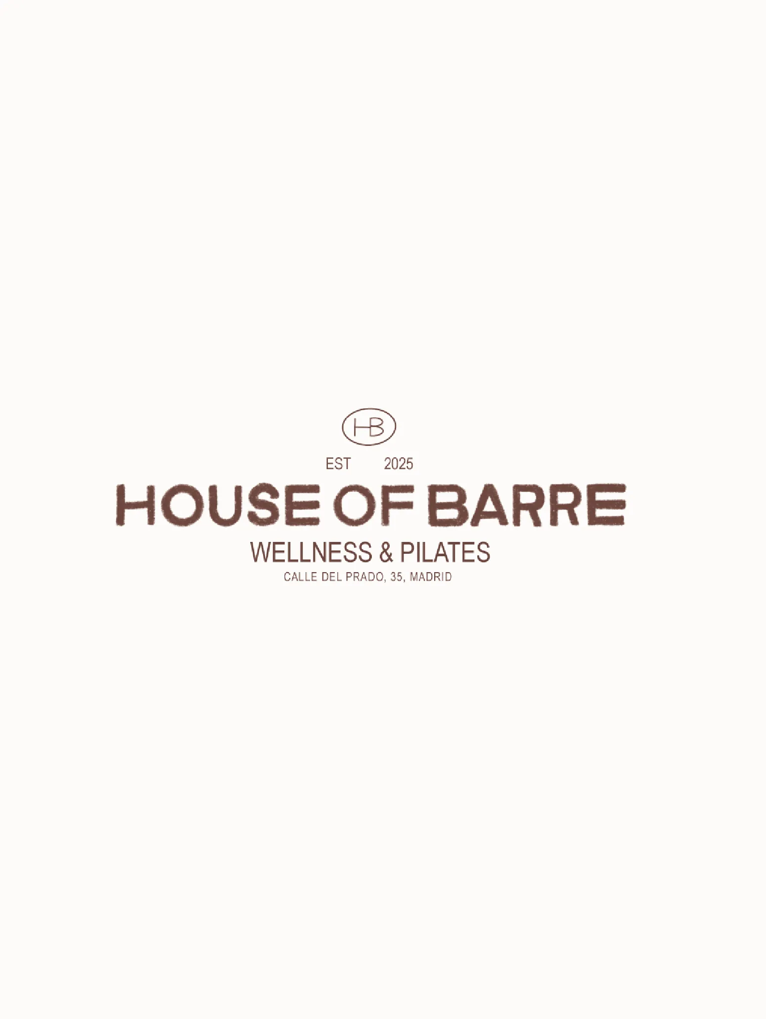 House of Barre logotip sobre blanc