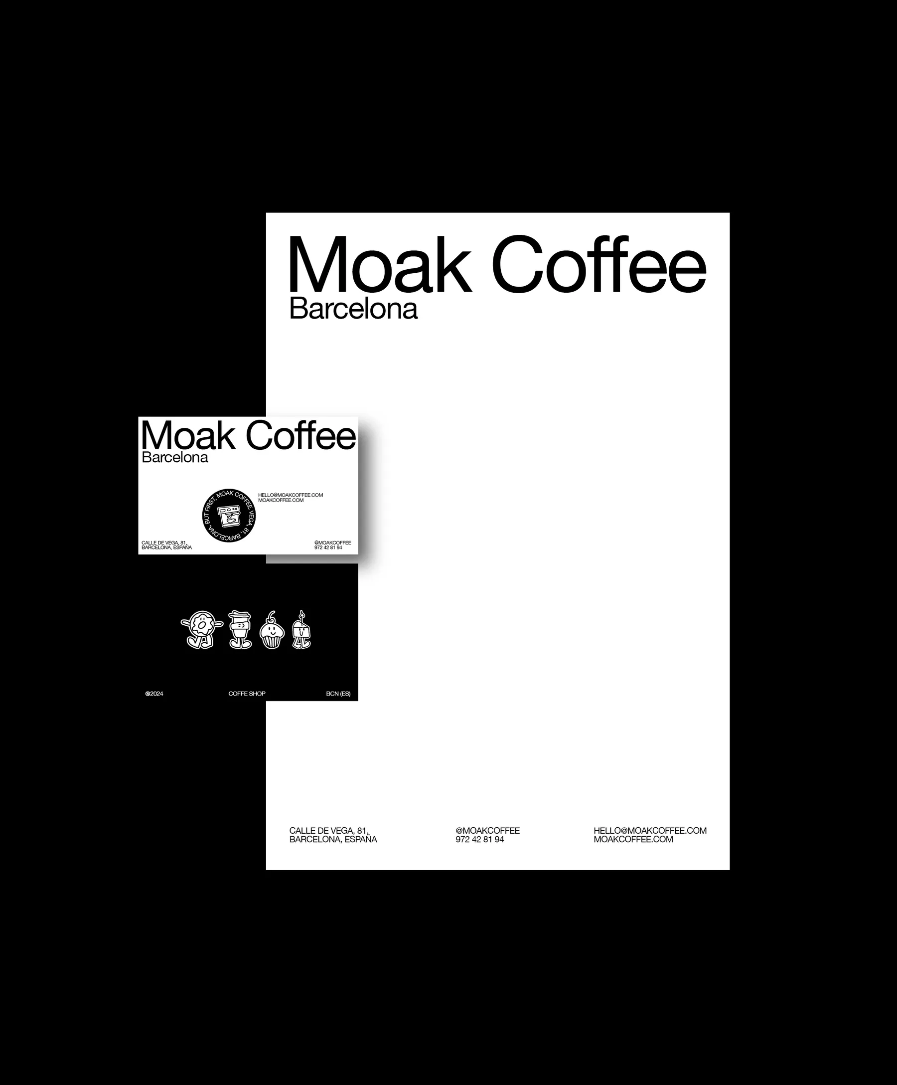 Moak Coffee cartell i targeta