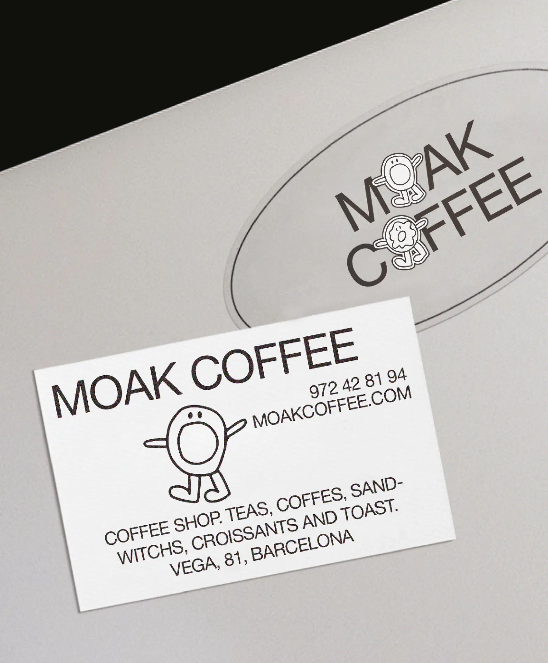 Moak Coffee targeta de visita
